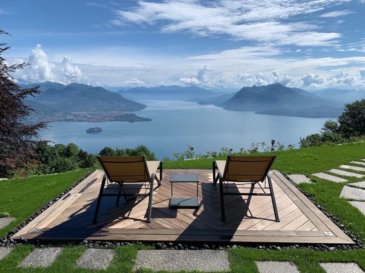 Private Luxury Spa & Silence Retreat With Spectacular View Over The Lake Maggiore Stresa Exterior photo