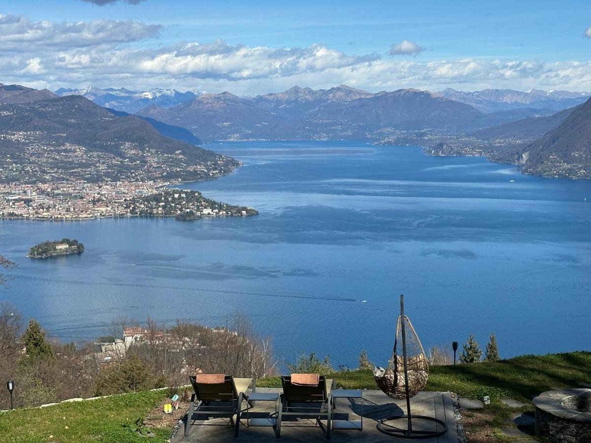 Private Luxury Spa & Silence Retreat With Spectacular View Over The Lake Maggiore Stresa Exterior photo