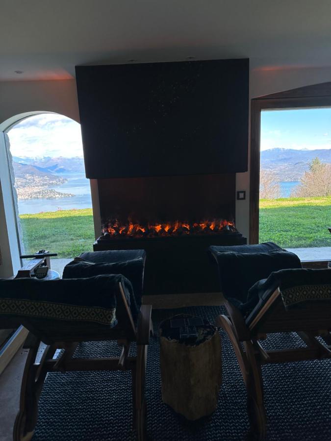 Private Luxury Spa & Silence Retreat With Spectacular View Over The Lake Maggiore Stresa Exterior photo